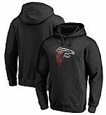 Men's Atlanta Falcons Pro Line by Fanatics Branded Gradient Logo Pullover Hoodie Black FengYun,baseball caps,new era cap wholesale,wholesale hats